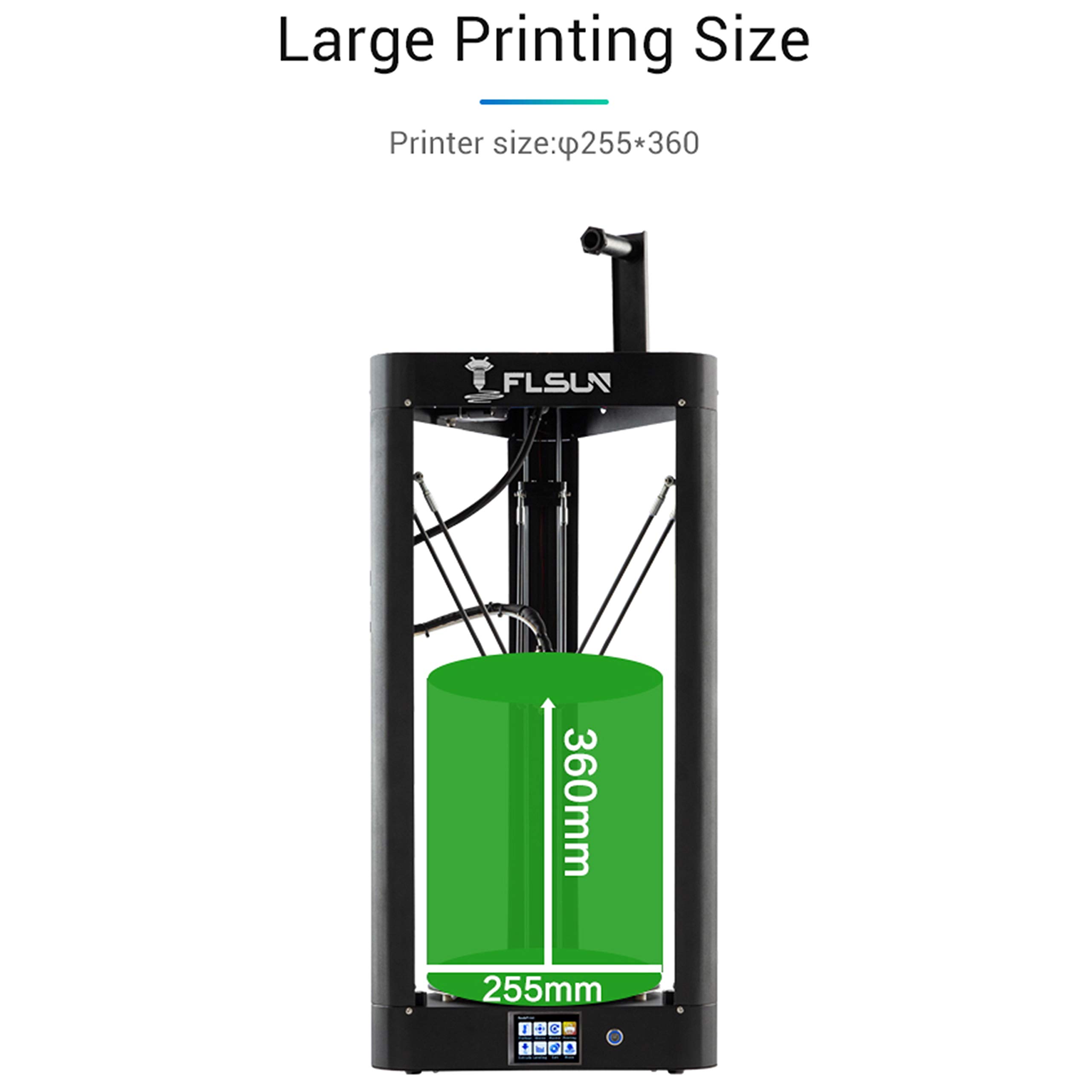 Amazon | 2019新アップデートFLSUN-QQ-S 3dプリンタ大型メタルフレーム